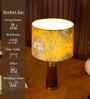 Table Lamp Rio Collection 19.5" Mango Wood Lamps With Shade For Home Decoration