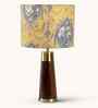 Table Lamp Rio Collection 19.5" Mango Wood Lamps With Shade For Home Decoration