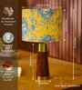 Table Lamp Rio Collection 19.5" Mango Wood Lamps With Shade For Home Decoration