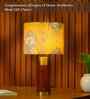Table Lamp Rio Collection 19.5" Mango Wood Lamps With Shade For Home Decoration