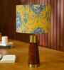 Table Lamp Rio Collection 19.5" Mango Wood Lamps With Shade For Home Decoration