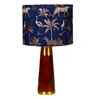 Table Lamp Rio Collection 19.5" Mango Wood Table Lamps Shade Savanna Blues Fabric Shade For Home Decoration For Home Decoration