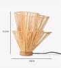 Klimt Natural Shade Table Lamp with Cane Base
