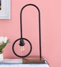 Carlos Black Shade Table Lamp With Metal Base