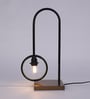 Carlos Black Shade Table Lamp With Metal Base