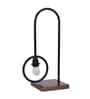 Carlos Black Shade Table Lamp With Metal Base