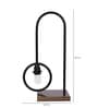 Carlos Black Shade Table Lamp With Metal Base