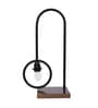 Carlos Black Shade Table Lamp With Metal Base