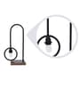 Carlos Black Shade Table Lamp With Metal Base