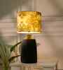 Table Lamps Black Metal Base With Jungle Tale Fabric Lampshade 21" For Home Decoration