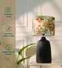 Table Lamps Black Metal Base With Jungle Tale Fabric Lampshade 21" For Home Decoration