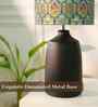 Table Lamps Black Metal Base With Teal Garland Fabric Lampshade 21" For Home Decoration