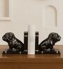 Black Bull Dog Bookend Table Piece