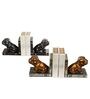 Black Bull Dog Bookend Table Piece
