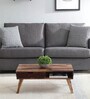 Tabor Sheesham Wood Coffee Table In Rustic Teak Finish