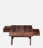 Tabor Sheesham Wood Coffee Table In Rustic Teak Finish