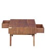 Tabor Sheesham Wood Coffee Table In Rustic Teak