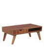 Tabor Sheesham Wood Coffee Table In Rustic Teak