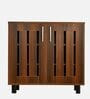 Tahara 2 Door Shoe Cabinet in Virola Wood Finish