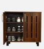 Tahara 2 Door Shoe Cabinet in Virola Wood Finish