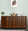 Tahara 4 Door Shoe Cabinet in Virola Wood Finish