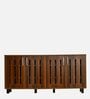 Tahara 4 Door Shoe Cabinet in Virola Wood Finish
