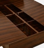 Tahara King Size Bed in Virola Wood Finish with Box Storage