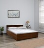 Tahara King Size Bed in Virola Wood Finish with Box Storage
