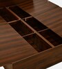 Tahara Queen Size Bed in Virola Wood Finish with Box Storage