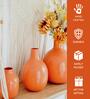 Taiyo Orange Iron (Pack of 3) Vases