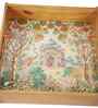 Taj Garden View Wooden Tray- Large