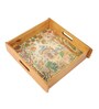 Taj Garden View Wooden Tray- Large