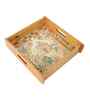 Taj Garden View Wooden Tray- Large