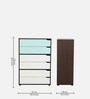 Takara Chest of Drawers in Columbia Walnut Finish