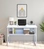 Takashi Writing Table in White Finish