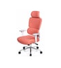 Takeo High Back Ergonomic Office Chair with 3D Adjustable Armrests Adjustable Headrest and Multi Tilt Lock Feature in Orange