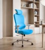 Takeo High Back Ergonomic Office Chair with 3D Adjustable Armrests Adjustable Headrest and Multi Tilt Lock Feature in Blue