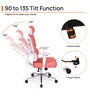 Takeo High Back Ergonomic Office Chair with 3D Adjustable Armrests Adjustable Headrest and Multi Tilt Lock Feature in Orange
