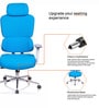 Takeo High Back Ergonomic Office Chair with 3D Adjustable Armrests Adjustable Headrest and Multi Tilt Lock Feature in Blue