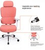 Takeo High Back Ergonomic Office Chair with 3D Adjustable Armrests Adjustable Headrest and Multi Tilt Lock Feature in Orange