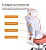 Takeo High Back Ergonomic Office Chair with 3D Adjustable Armrests Adjustable Headrest and Multi Tilt Lock Feature in Orange