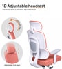 Takeo High Back Ergonomic Office Chair with 3D Adjustable Armrests Adjustable Headrest and Multi Tilt Lock Feature in Orange