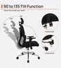 Takeo High Back Ergonomic Office Chair with 3D Adjustable Armrests Adjustable Headrest and Multi Tilt Lock Feature