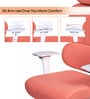 Takeo High Back Ergonomic Office Chair with 3D Adjustable Armrests Adjustable Headrest and Multi Tilt Lock Feature in Orange