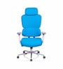 Takeo High Back Ergonomic Office Chair with 3D Adjustable Armrests Adjustable Headrest and Multi Tilt Lock Feature in Blue
