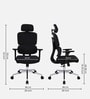 Takeo High Back Ergonomic Office Chair with 3D Adjustable Armrests Adjustable Headrest and Multi Tilt Lock Feature