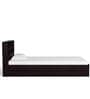 Takeo Single Bed in Wenge Finish with Headboard Storage