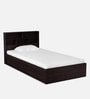 Takeo Single Bed in Wenge Finish with Headboard Storage