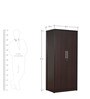 Takeshi 2 Door Wardrobe in Wenge Finish