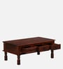 Takhat Sheesham Wood Coffee Table In Honey Oak Finish With Drawer